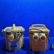 2X Connexion Low Voltage Portable Transformer Units 110 V