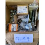 APPROX 500 BOLTS,SCREWS,WASHERS,RIVETS INC.QUALFAST, KENNEDY