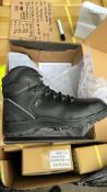 6x PAIRS TUFFSAFE SAFETY BOOTS WITH PROTECTIVE TOE - ALL SIZE 8