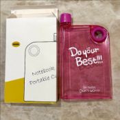 160x PORTABLE NOTEBOOK DRINKS CONTAINER - BRAND NEW
