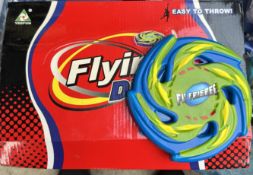 100x ASSORTED COLOURS SMALL FLYING FRISBEES CHILDRENS KIDS TOYS - BRAND NEW