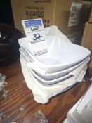 Melamine square bowls