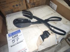 Black 11.5" scissor tongs