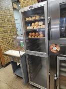 Single split door Lock wood sheet pan rack