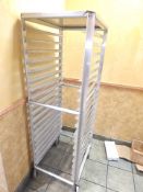 Aluminum sheet pan rack