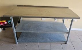 Stainless steel top table 5'