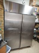 Norlake two door stainless steel Freezer with two shelves