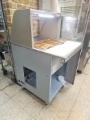 Duke electric single well warmer with stainless steel top and sneeze guard