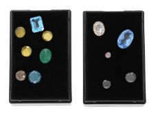 Konvolut Farbsteine und Brillanten