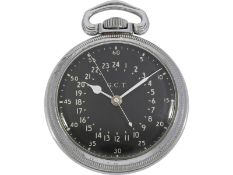 Taschenuhr: seltene US Army Navigationsuhr, 2. WK, Hamilton