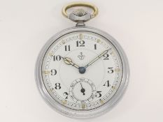 Taschenuhr: sehr seltene Dienstuhr, Deutsches Heer um 1945, Marke Thiel