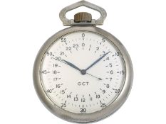 Taschenuhr: Elgin Navigationsuhr der US Army mit 24H-Zifferblatt und Zentralsekunde, 40er Jahre