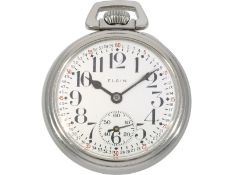 Taschenuhr: Seltene Militäruhr der US Navy mit Montgomery-Dial, Elgin, 2. WK.