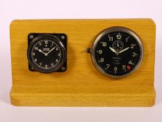 Fliegeruhren-Set, Deutsche Wehrmacht, 2.Wk, 8 Tage-Uhren Jaeger/Kienzle