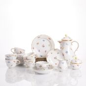 22-teiliges Kaffeeservice für 5 Personen - Streublümchen Neuer Ausschnitt, Staatliche Porzellan Manu