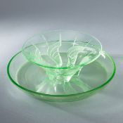 Runde Platte und Schale 