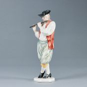 Flötenspieler - Resl Lechner. Staatl.  Nymphenburg nach 1940.