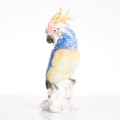 Haubenkakadu auf Astsockel, Porzellanfabrik Karl Ens, Volkstedt ab 1919