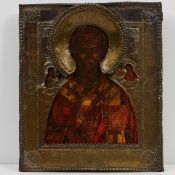 Ikone, Heiliger Nikolaus, Russland, zweite Hälfte 19. Jahrhundert