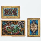 Perlmosaik / Perlstickerei-Bilder - Konvolut