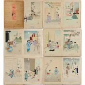 Ukiyo-e Bilderbuch ''Kodomo Fuzoku'' von Miyagawa Shuntei