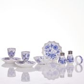 7 Teile - Zwiebelmuster. Meissen 1888-nach 1974.