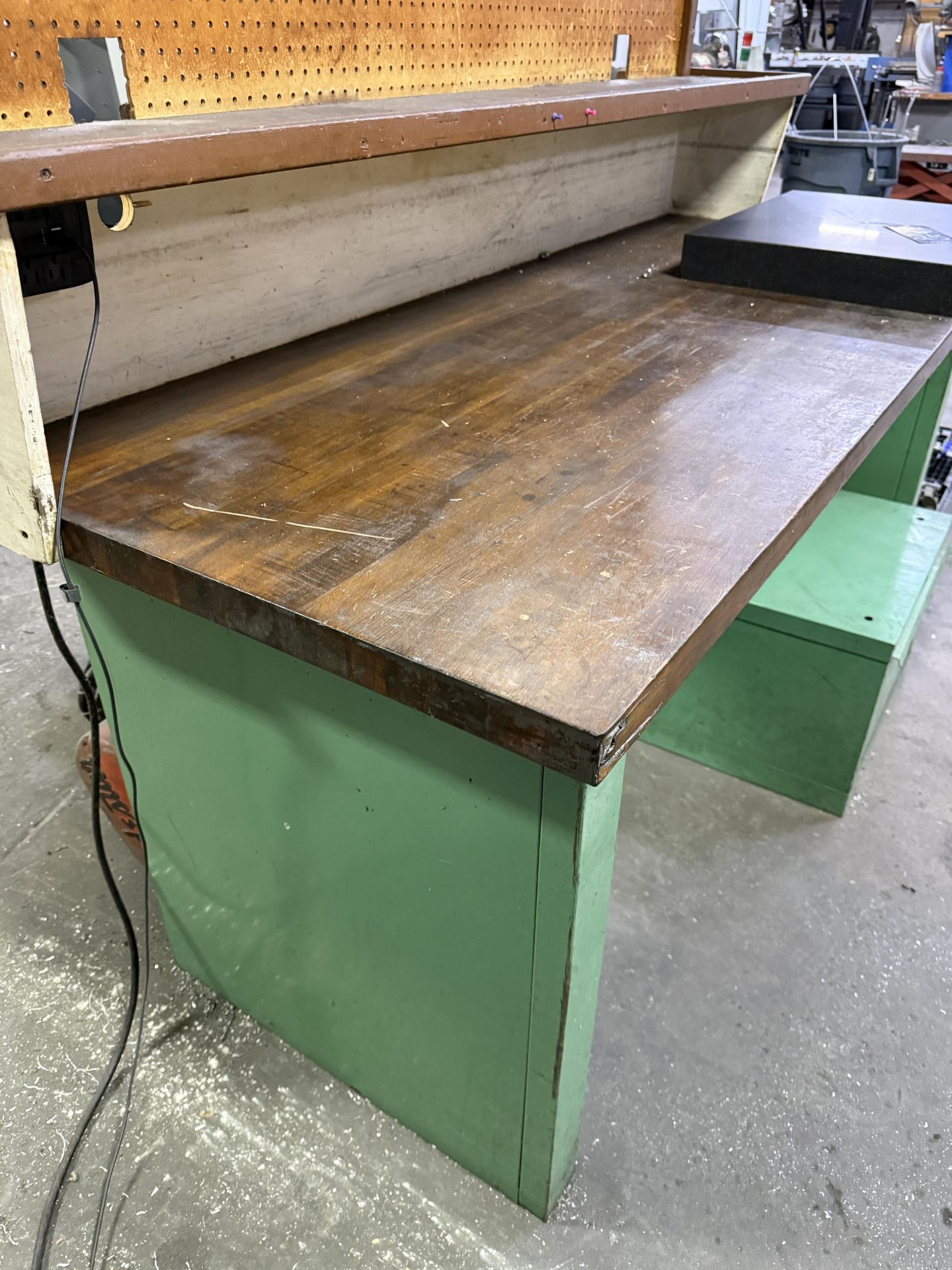 Heavy Duty 2 Tier Wood Top Table With LArge Drawer (inspection plate ...