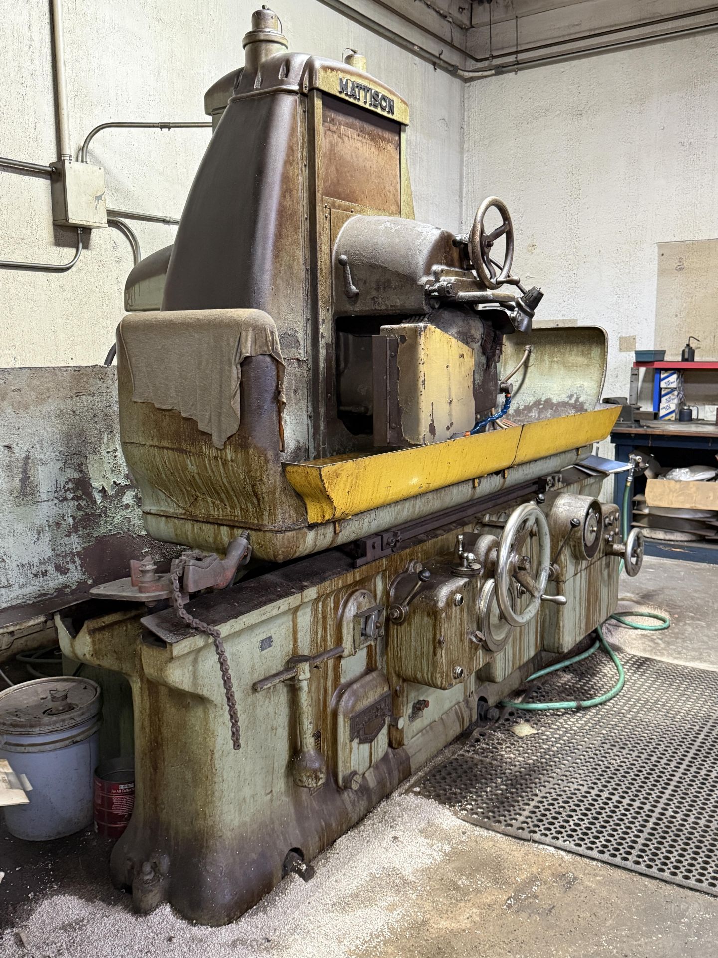 Mattison Model 3RC10 Heavy Duty Surface Grinder With Large Magnetic Chuck & Replacement Grinding - Image 7 of 15