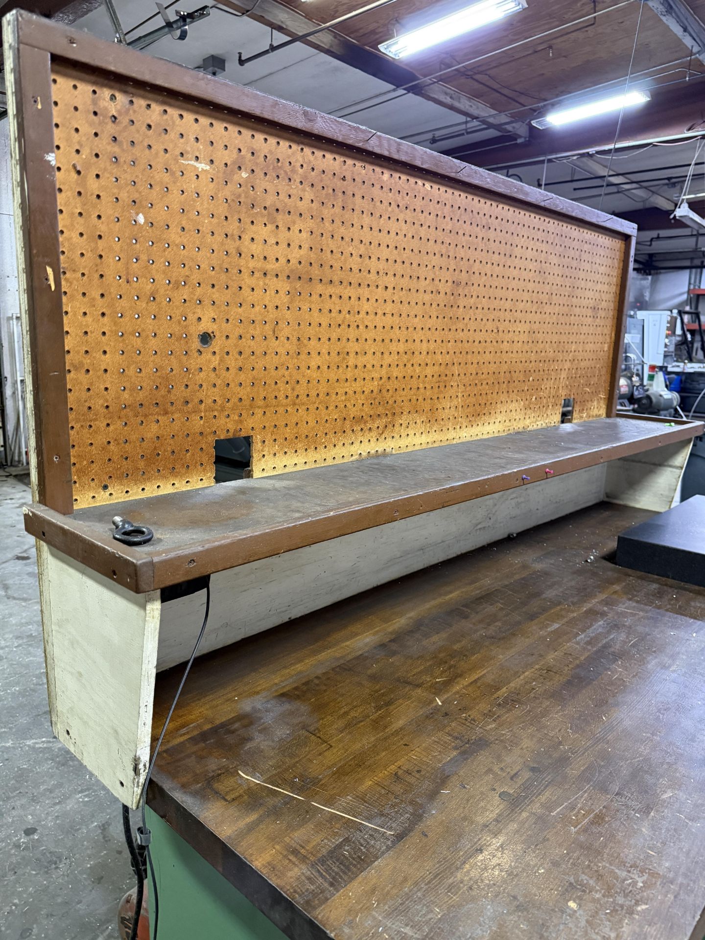 Heavy Duty 2 Tier Wood Top Table With LArge Drawer (inspection plate ...