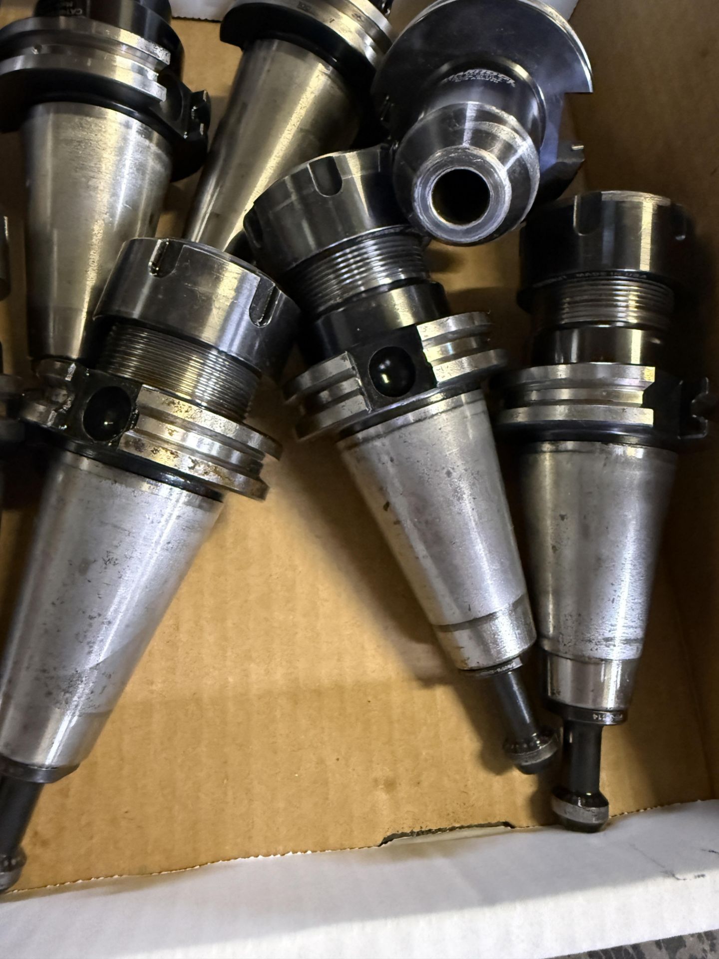(10) CAT 40 Tool Holders ER-32, ER-20 & Various Size Boring Bar Holders ...