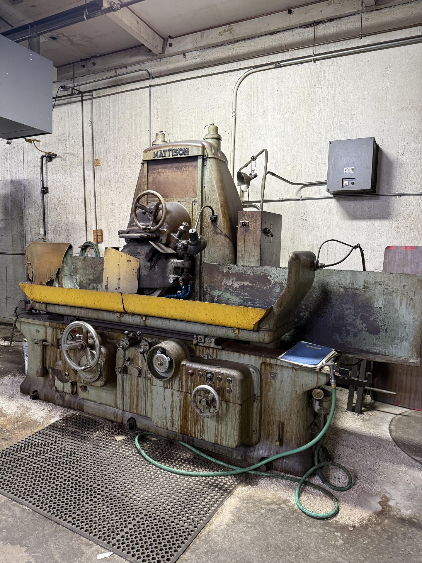 Mattison Model 3RC10 Heavy Duty Surface Grinder With Large Magnetic Chuck & Replacement Grinding