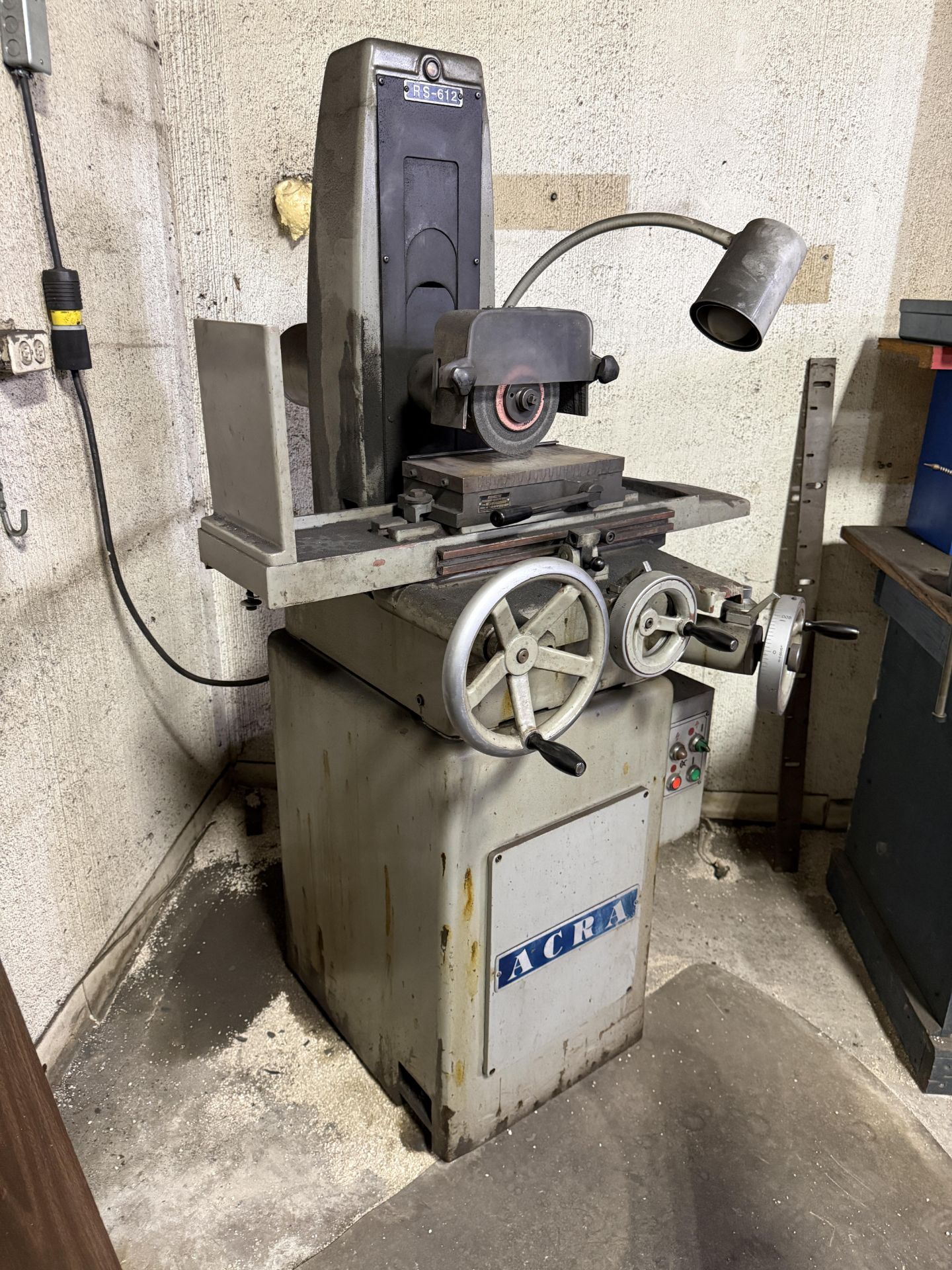 Acra RS-612 Surface Grinder With Kanetsu Magnetic Chuck & Box of Replacement Grinding Wheels - Image 5 of 7