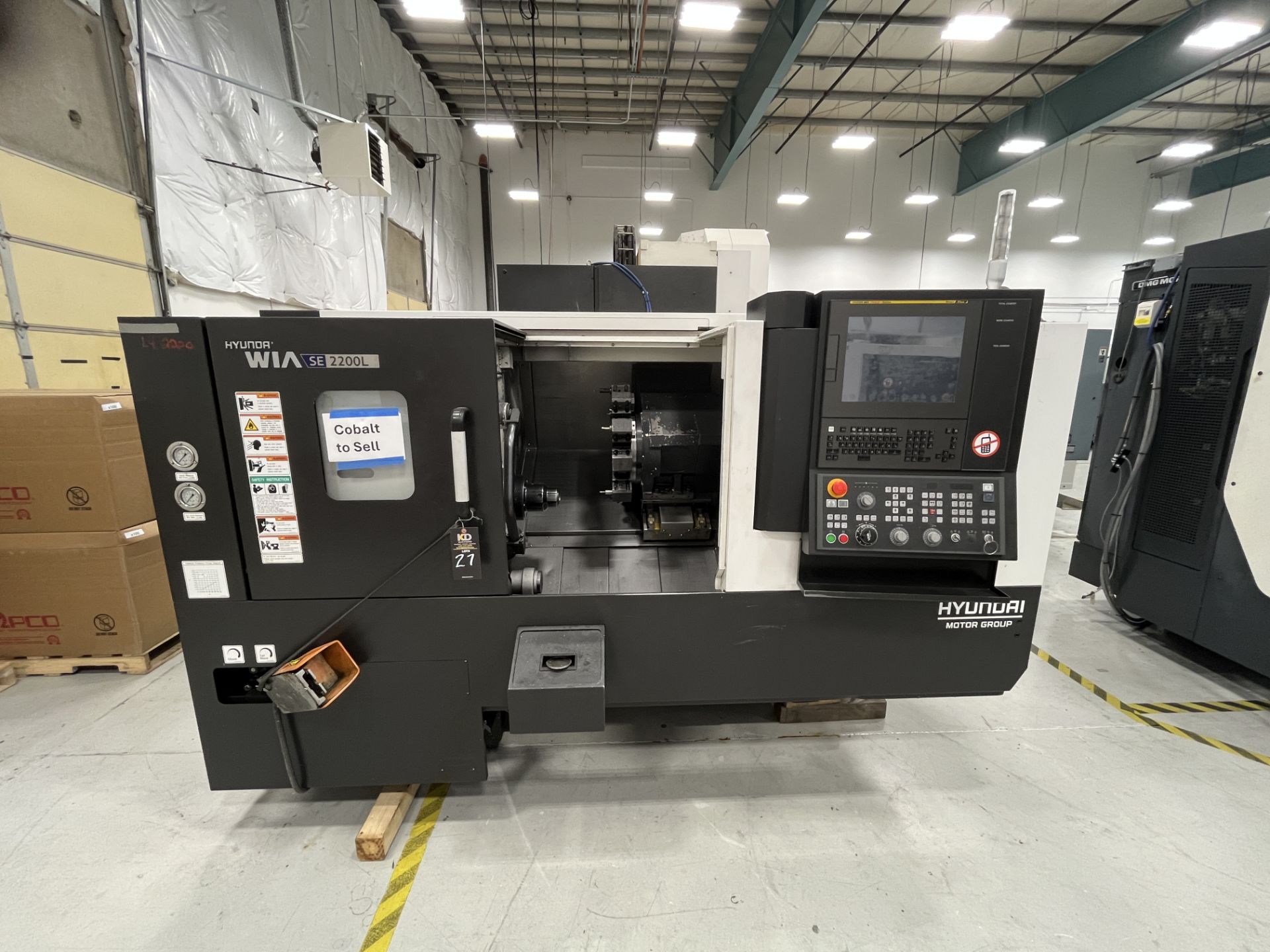 2020 Hyundai Wia SE2200L, CNC Lathe, Collet Chuck, 2.6" Bar Capacity, 13.8" Turn Diameter, 4500 RPM