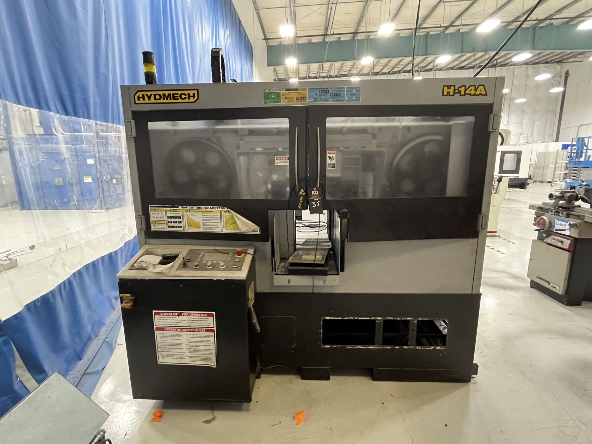 Hydmech H-14A, Band Saw, 3.125" Max. diameter of bar stock, 52" Max. length of bar stock