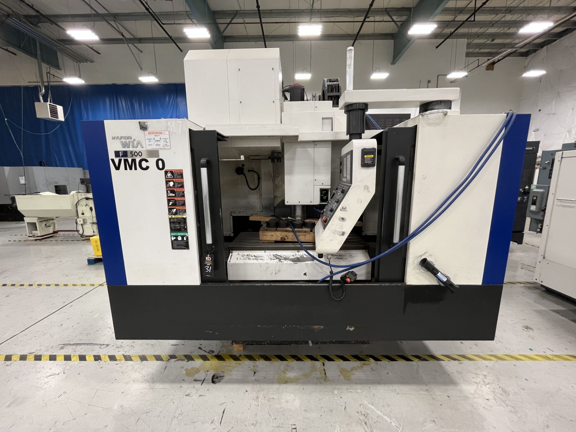 Hyundai Wia F 500 Vertical Machining Center, 42" X 20" X 25" X,Y,Z Travels, 10,000 RPM Spindle, - Image 7 of 8