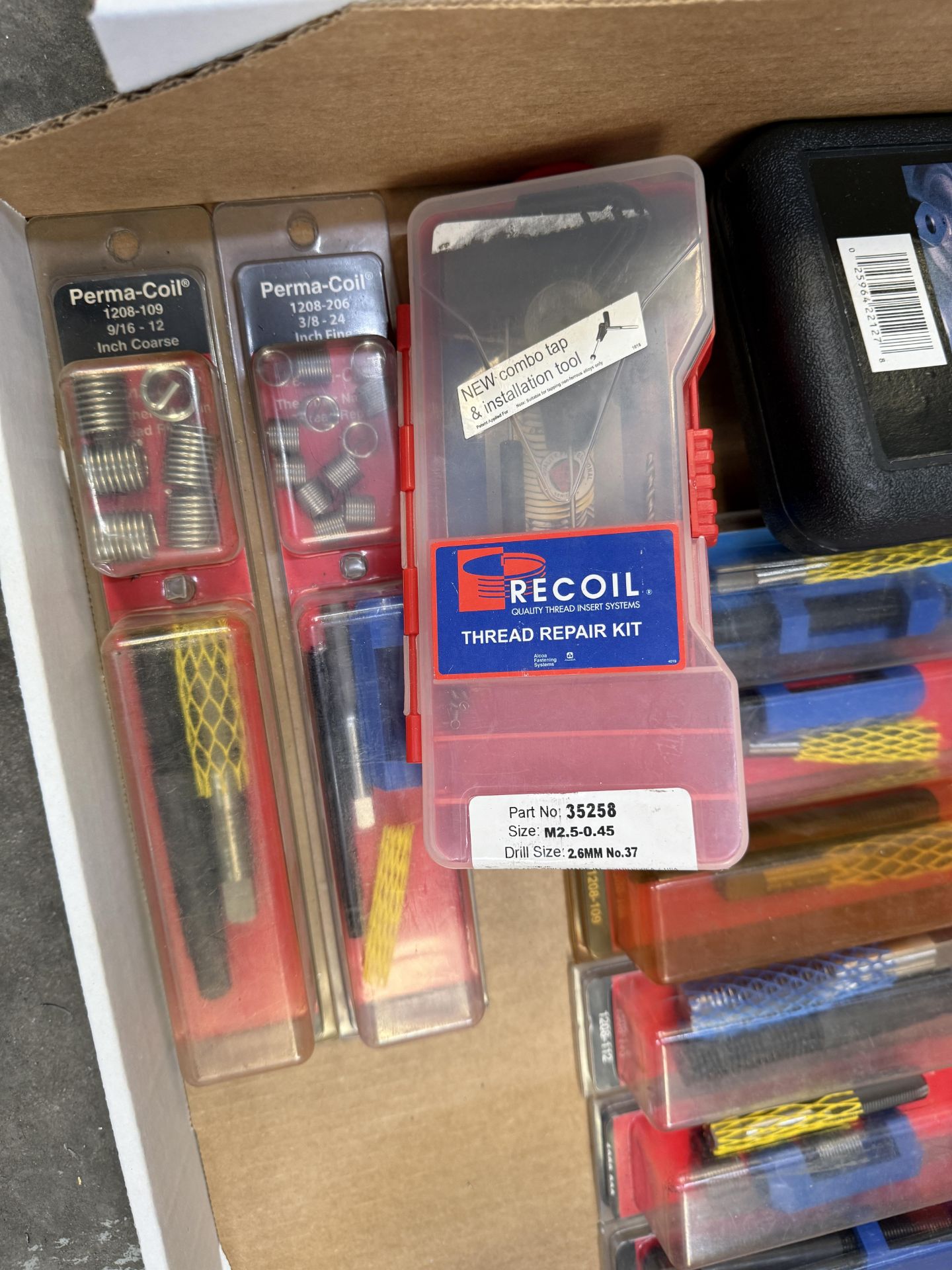 Helicool Kit (5) Large Boxes Full of Various Helicoils & Helicoil Repair Kits ...