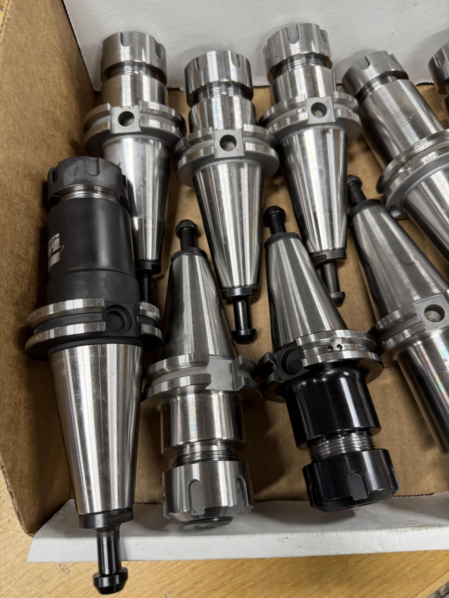 (10) CAT 40 ER-25 Tool Holders, Haas, Z Live Center & Others, Mori ...