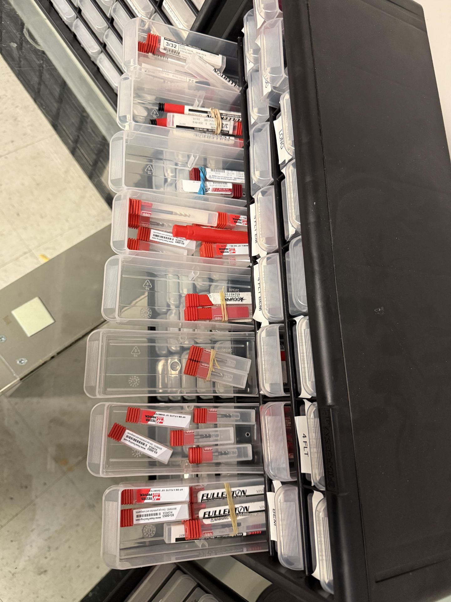 Tooling Organizers 64 Sections With Various Size & Style End Mills (see ...