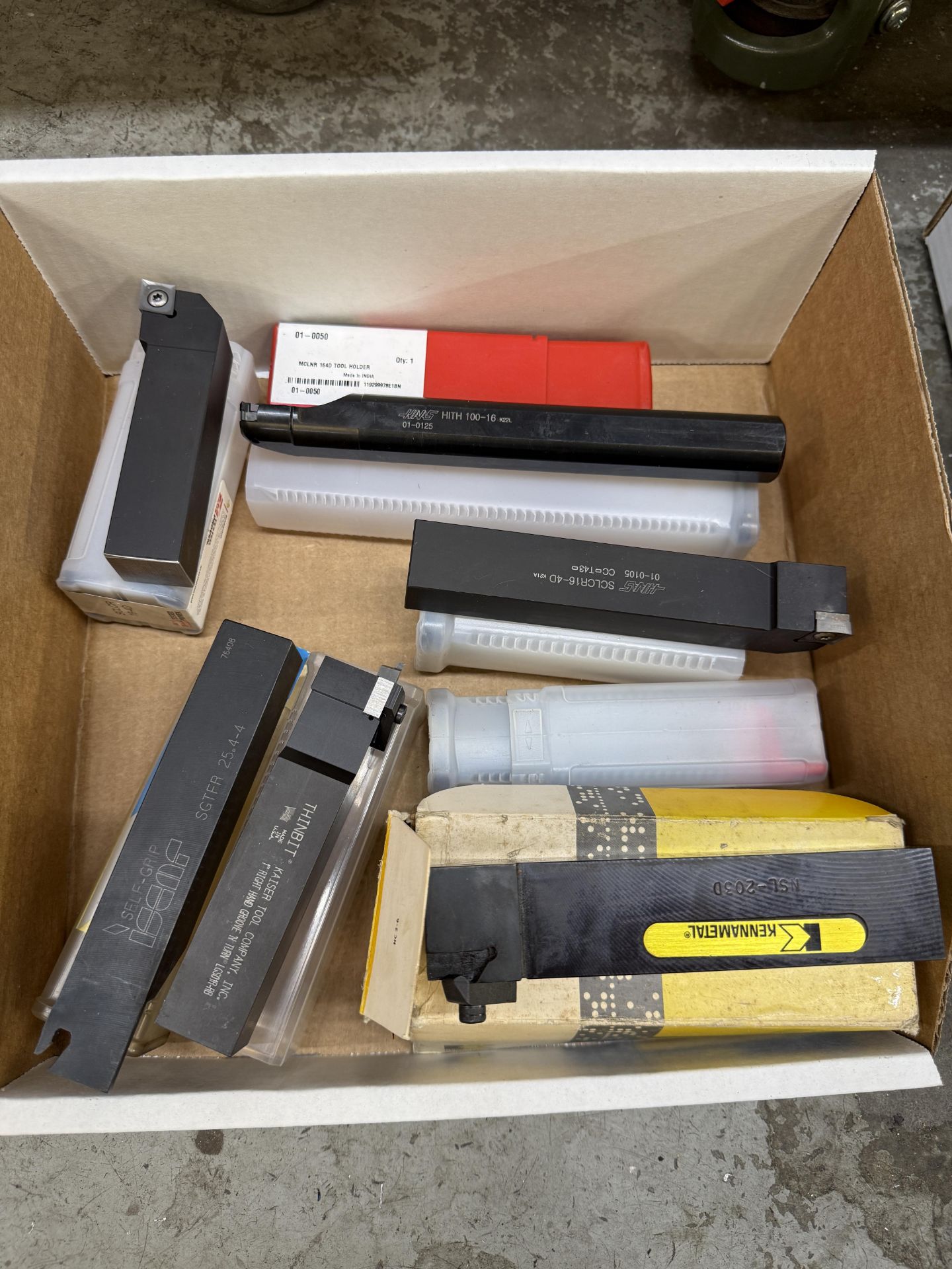 Insert Receiver Box Cutter Box of New & Lightly Used Haas, Kennametal & Other Insert Stick Cutters ...
