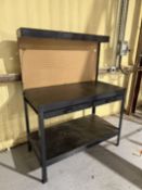 Multipurpose Workbench With Lighting & Outlet Drawer, 2 Tier