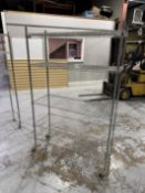 5 Tier Heavy Duty Rolling Wire Rack 48" x 18" x 73 1/2"