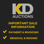ALL INVOICES MUST BE PAID IN FULL WITHIN 24 HOURS OF CLOSING OF THE SALE. NO EXCEPTIONS!!