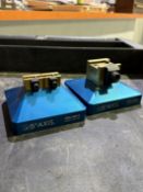 (2) 5th Axis R96-DM50 Riser Plates One With DM50 Dovetail Vise/Clamp and (1) With Two 5th Axis