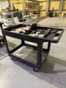 Uline Heavy Duty Z Tier Plastic Rolling Shop Cart (shop cart only, no other contents)