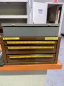 Lawson Products 3 Drawer Tool Organiser With Various End Mills, Black & Decker Drill Set & Box of