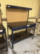 Multipurpose Workbench With Lighting & Outlet Drawer, 2 Tier