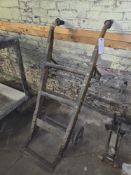 Vintage Wood & Steel Barrel Cart