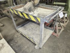 Rolling 2-Level Work Cart