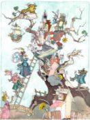 Simon Dittrich (1940 in Teplitz-Schönau, Reichsgau Sudetenland - 2024 Stuttgart) Märchenbaum1998