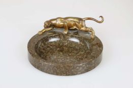 Ablageschale mit Pantherfigur